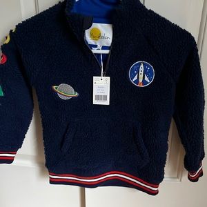 Miniboden spaceship fleece. Size 6-7